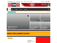 Tablet Screenshot of haberyaziyorum.com